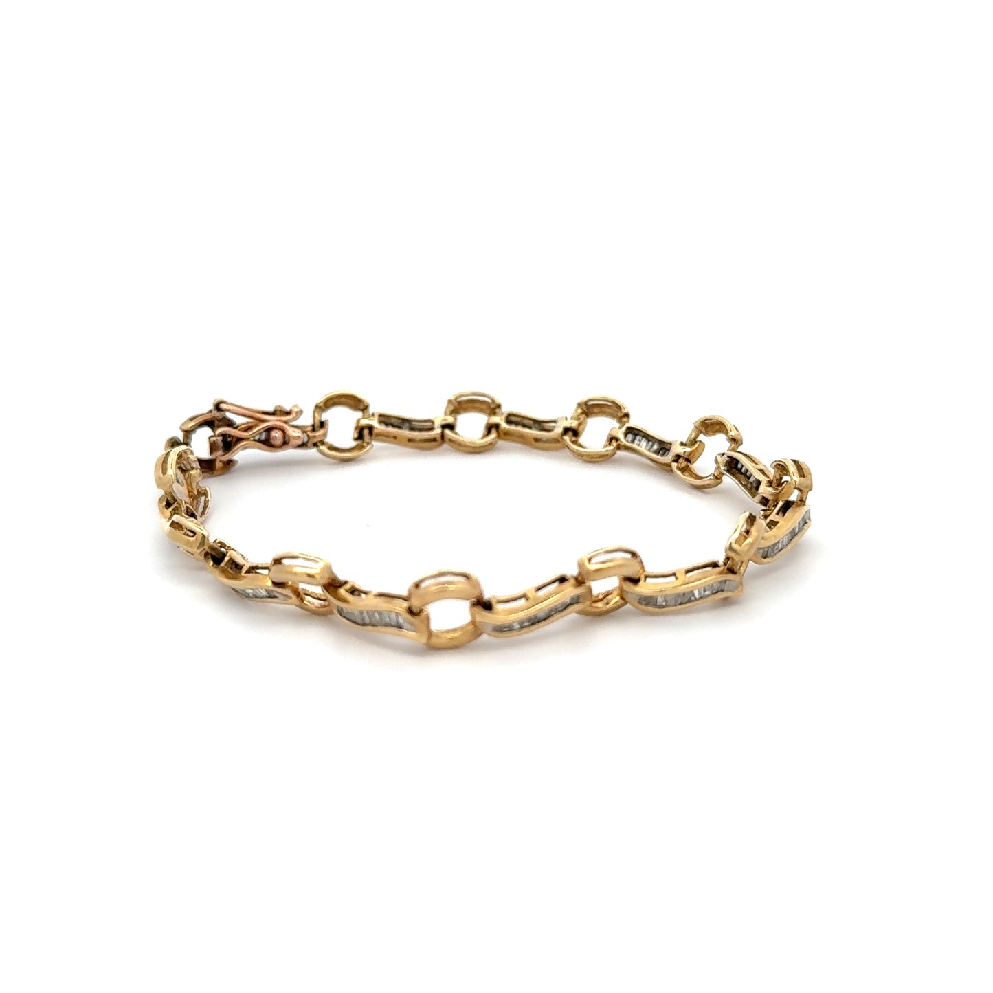 Diamond Bracelet 11.6g, 14k Gold