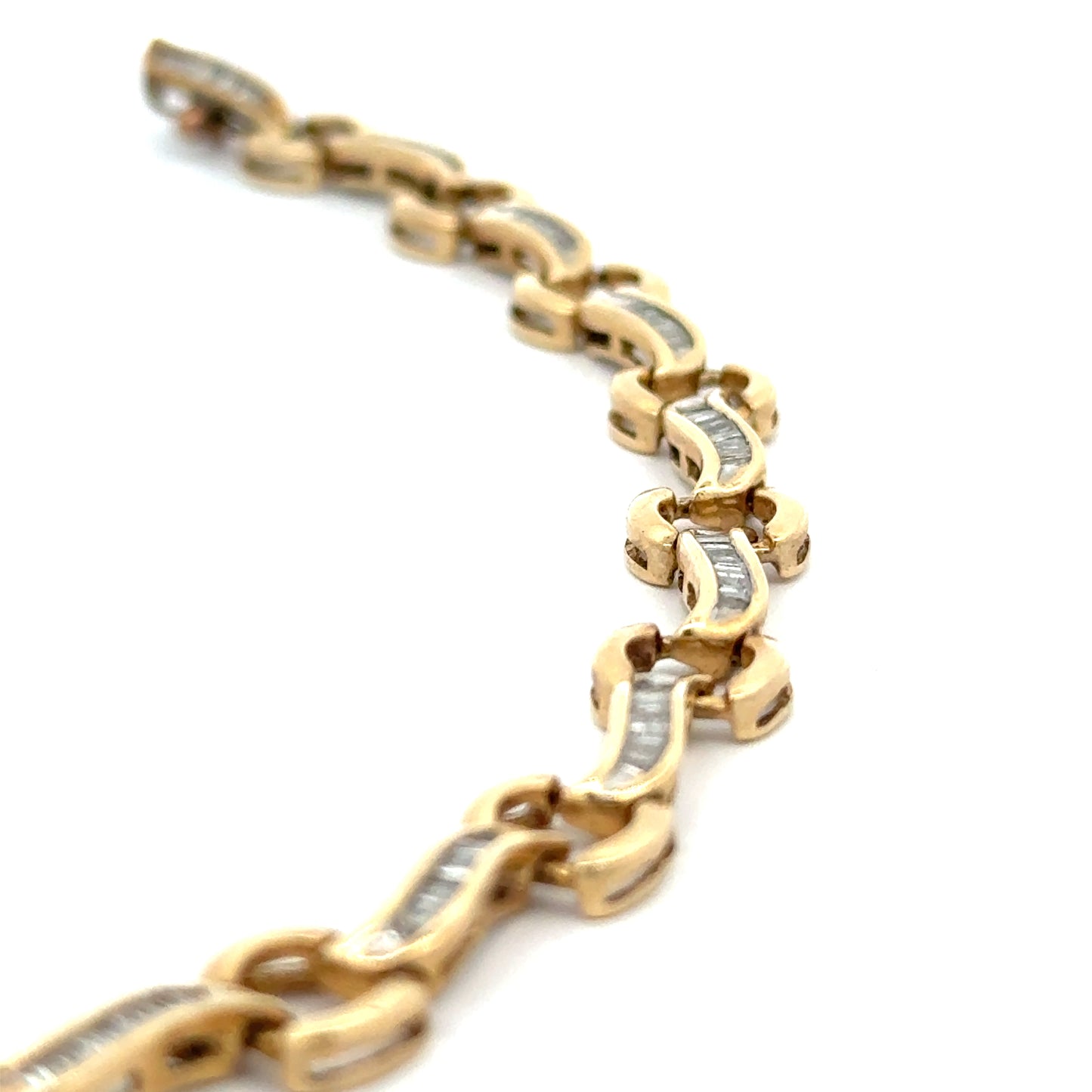 Diamond Bracelet 11.6g, 14k Gold