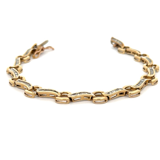 Diamond Bracelet 11.6g, 14k Gold