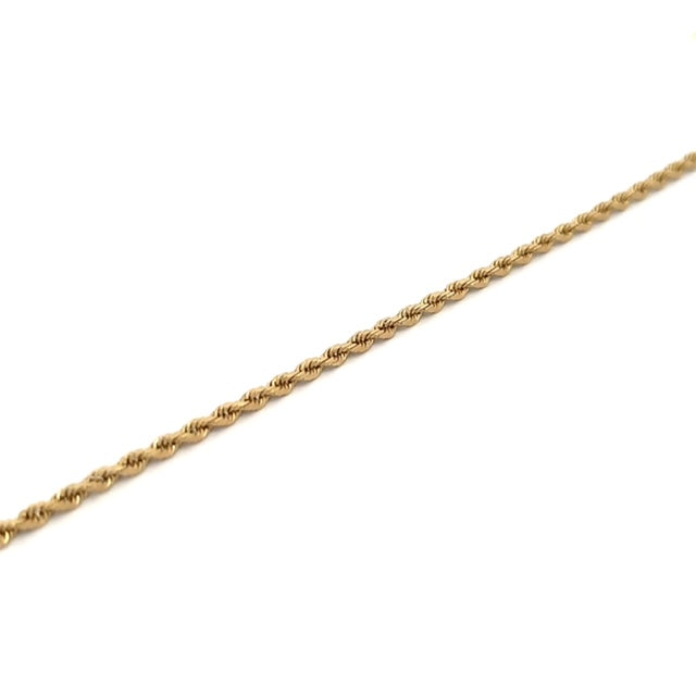 Yellow Gold Rope Chain 7.9g 14k 18.5"