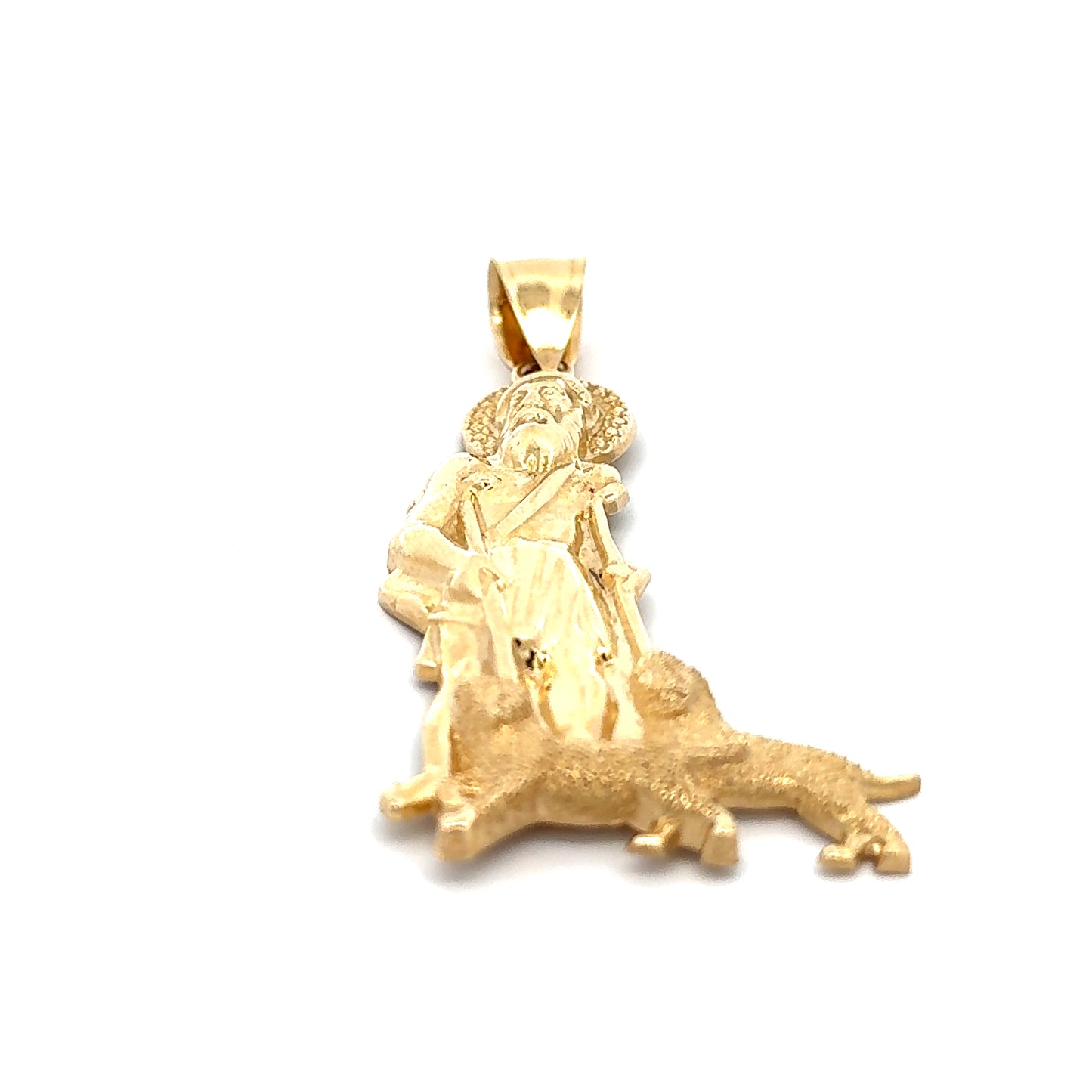 Saint Lazarus Charm 11.9g, 14k