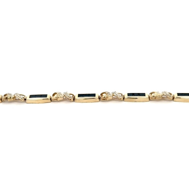 Sapphire Bracelet 7.6g, 10k