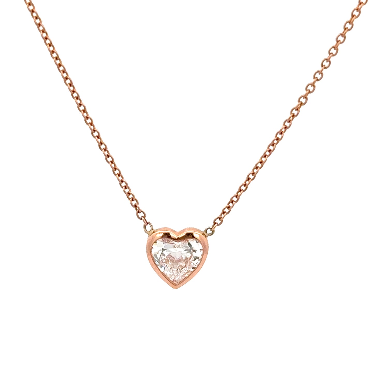 Diamond Heart Chain 14k,2.0g