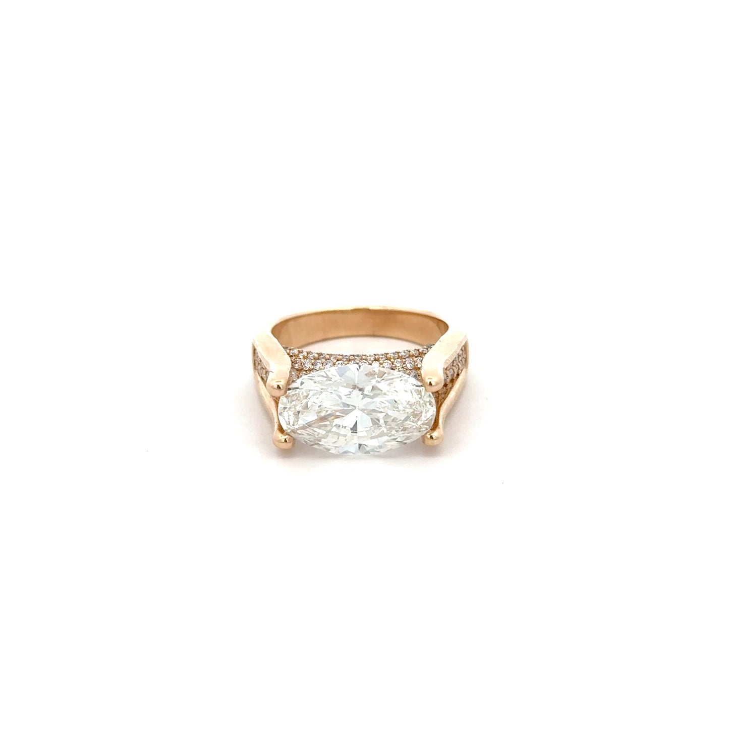 Oval Shape Diamond Ring 5.03 Carats