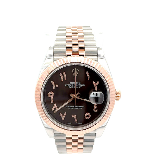 Rolex Datejust 41MM Chocolate Diamond Dial