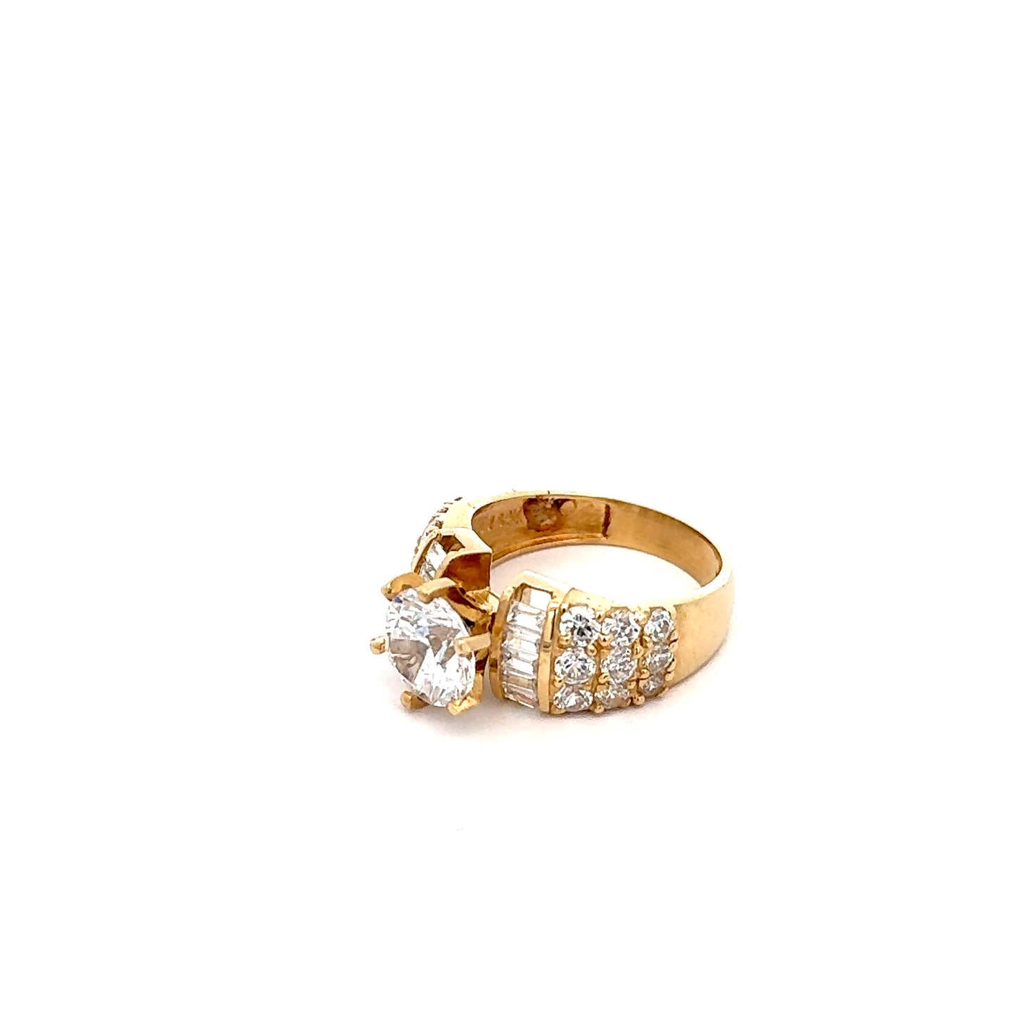 Cubic Zirconia 14K Ring