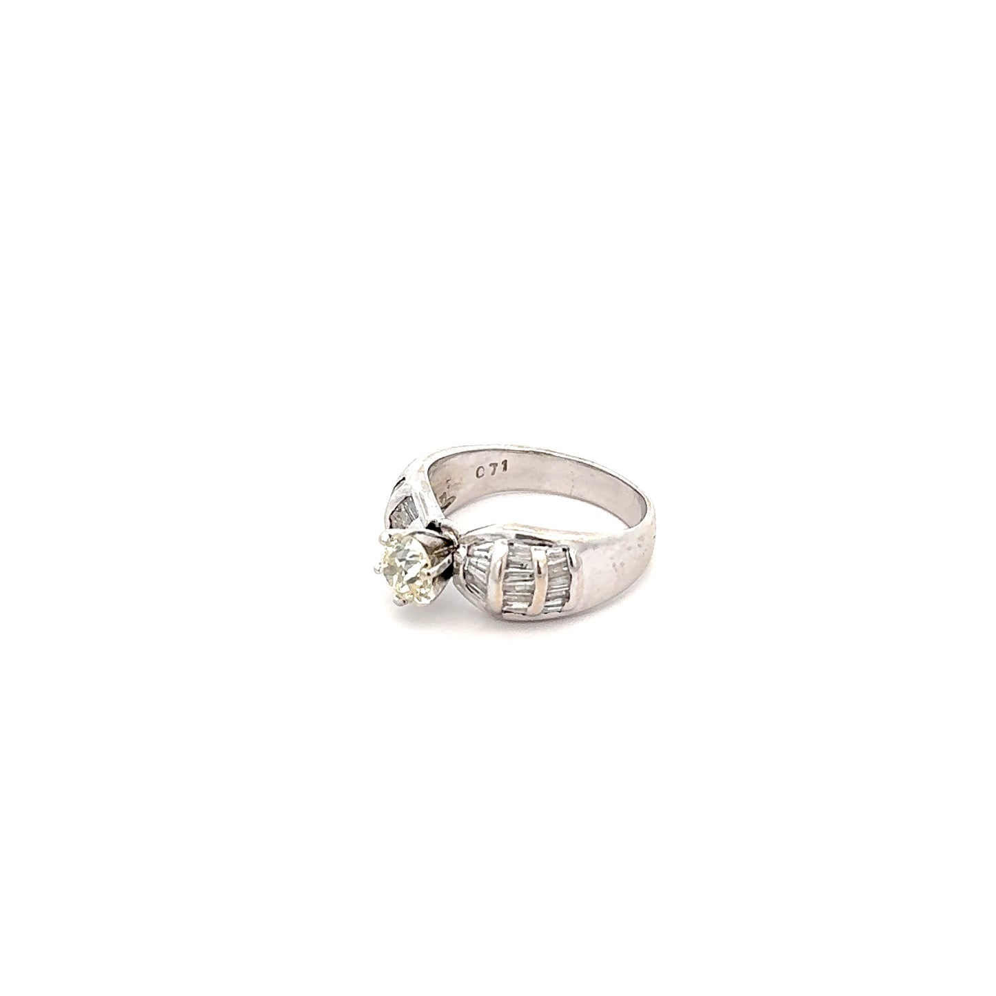 White Gold Diamond Ring 18k, 5.6g