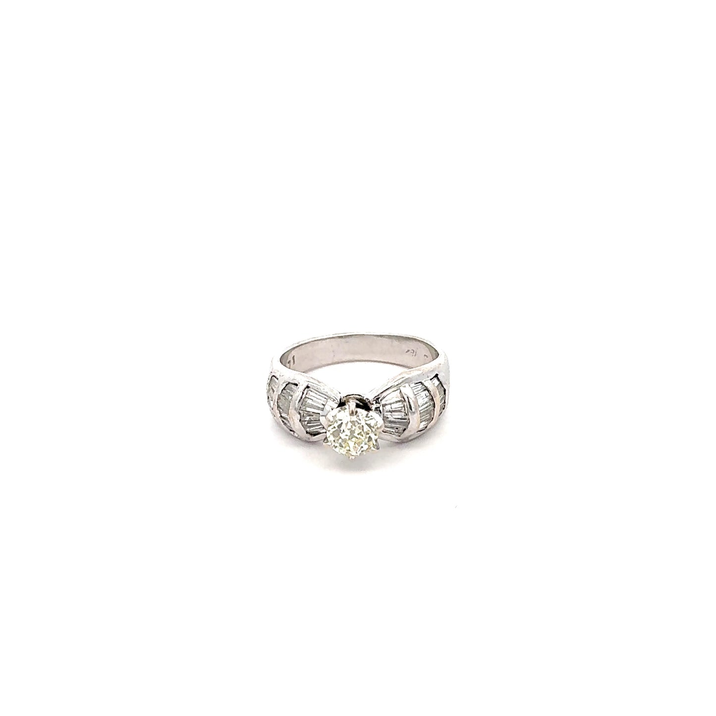 White Gold Diamond Ring 18k, 5.6g