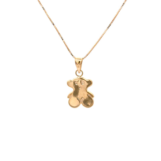 Chain With Sweet Dolls Bear Pendant 18k, 2.9g