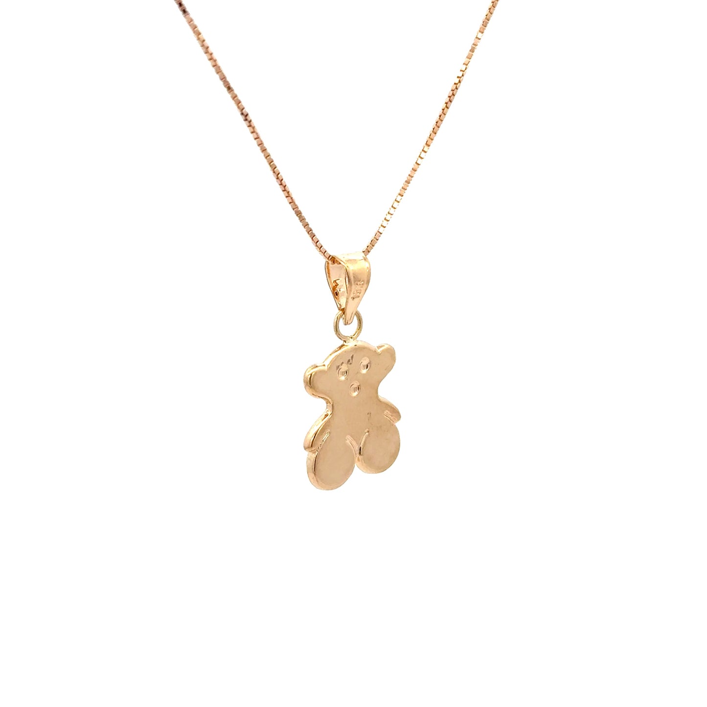 Chain With Sweet Dolls Bear Pendant 18k, 2.9g