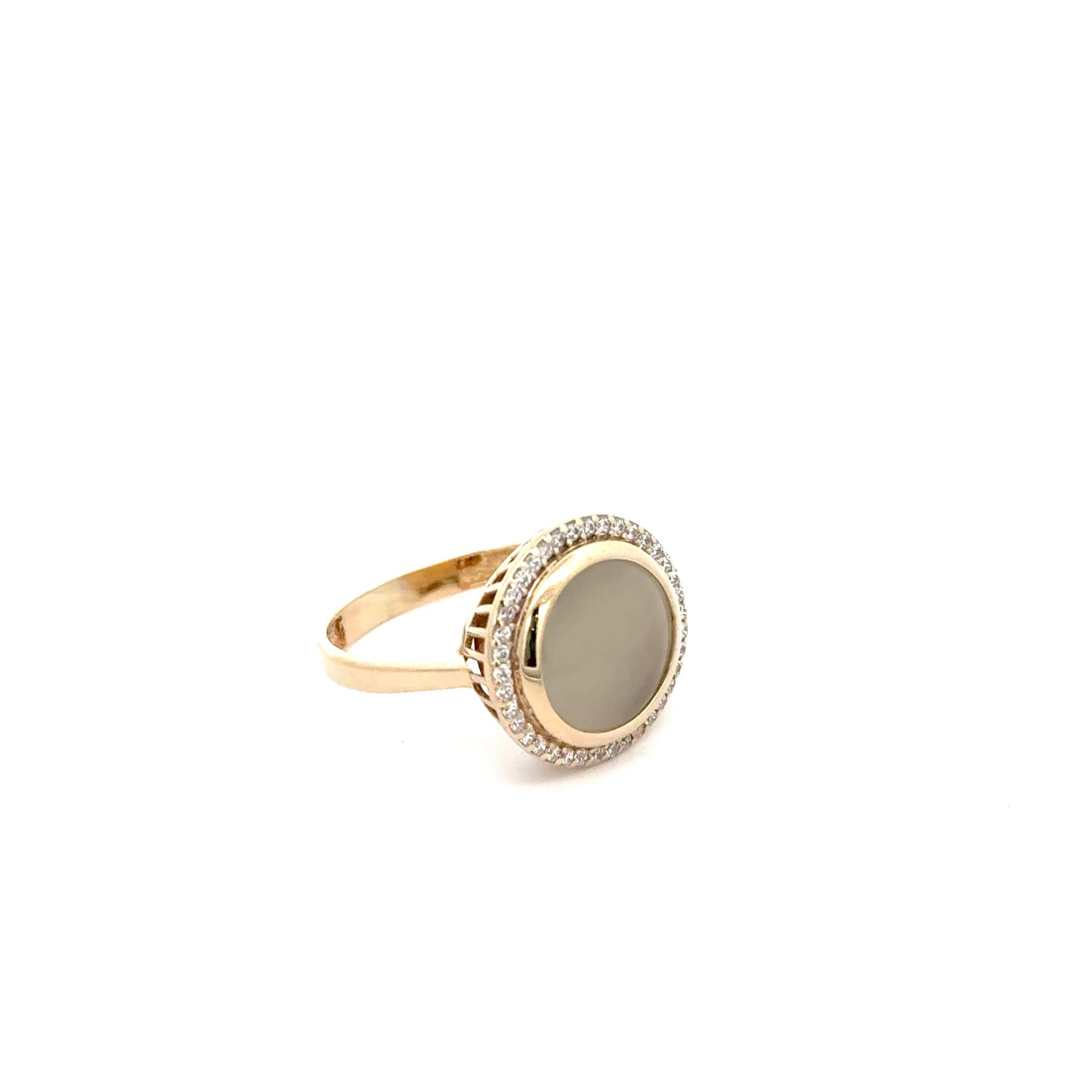 Ring with Cubic Zirconia 14k, 4.3g