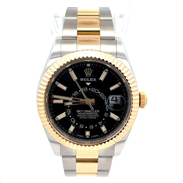 Rolex 42MM SKY-DWELLER with Black Dial