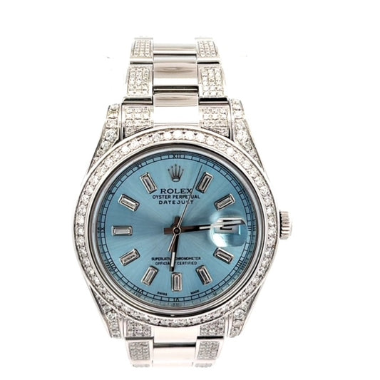 Brand New Rolex Datejust 41MM With Factory Diamond Dial and Bezel