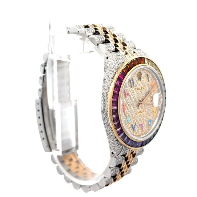 Rolex Datejust 36MM Rainbow Arabic Diamond Dial