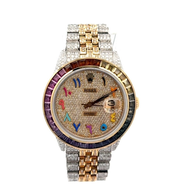 Rolex Datejust 36MM Rainbow Arabic Diamond Dial