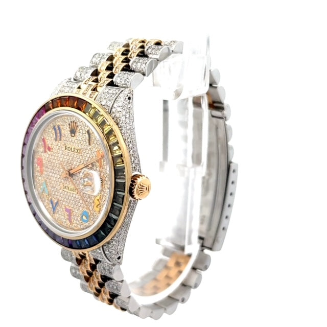 Rolex Datejust 36MM Rainbow Arabic Diamond Dial