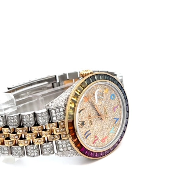 Rolex Datejust 36MM Rainbow Arabic Diamond Dial