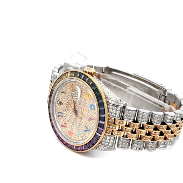 Rolex Datejust 36MM Rainbow Arabic Diamond Dial