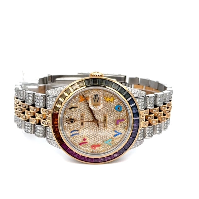 Rolex Datejust 36MM Rainbow Arabic Diamond Dial