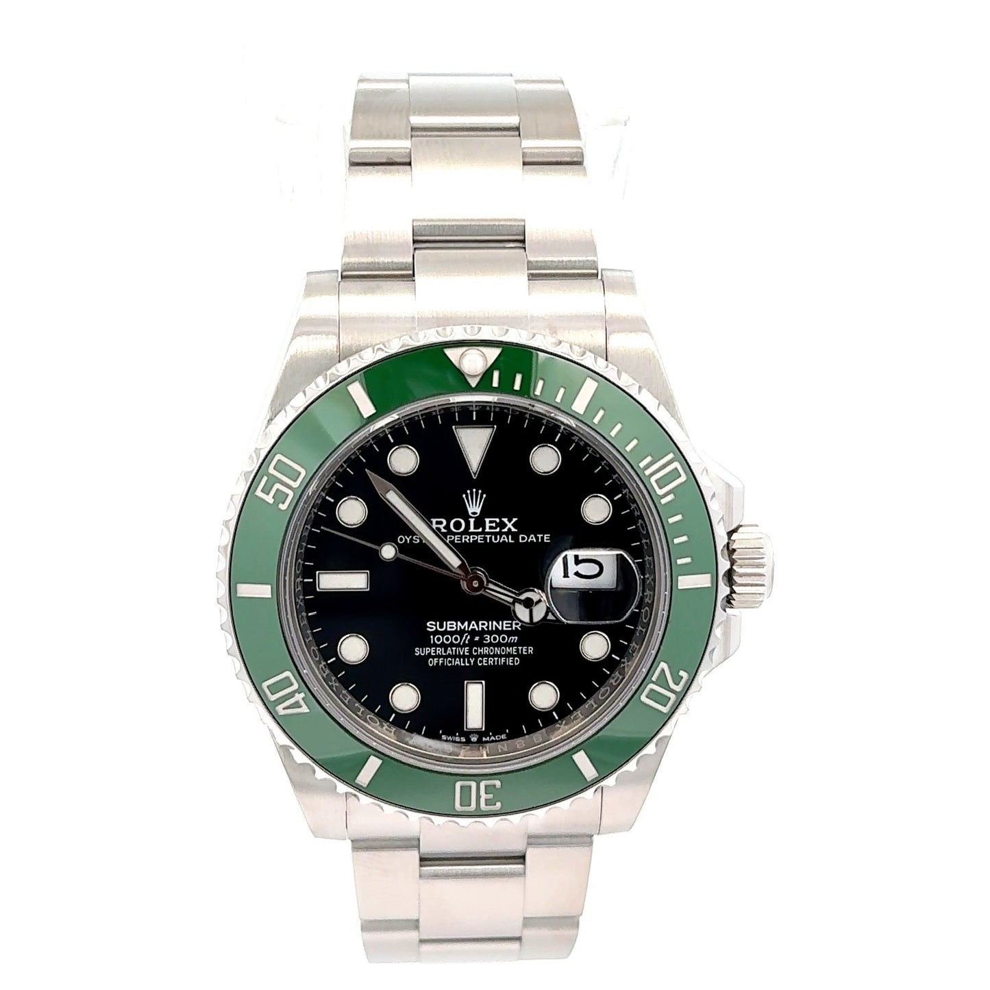 Rolex 41MM Submariner Date Black Dial with Green Ceramic Dial