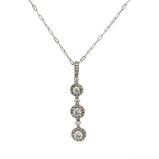 14k Chain with 18k Diamond Pendant 4.3g