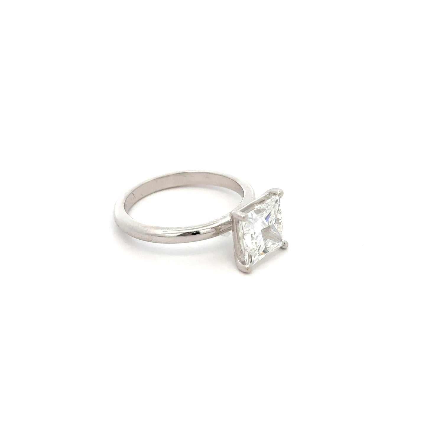 Princess Cut Diamond Ring 3.14 Carat