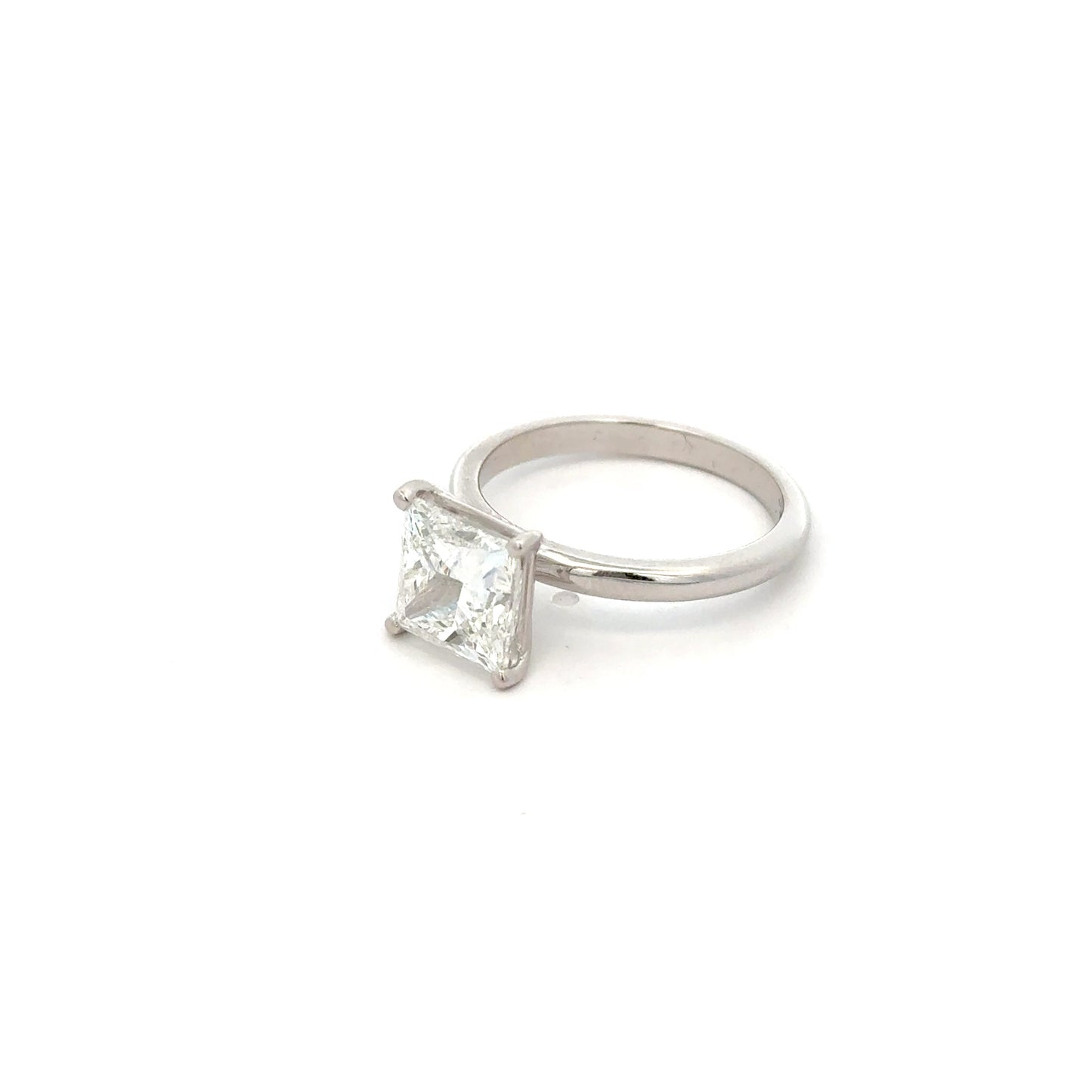 Princess Cut Diamond Ring 3.14 Carat