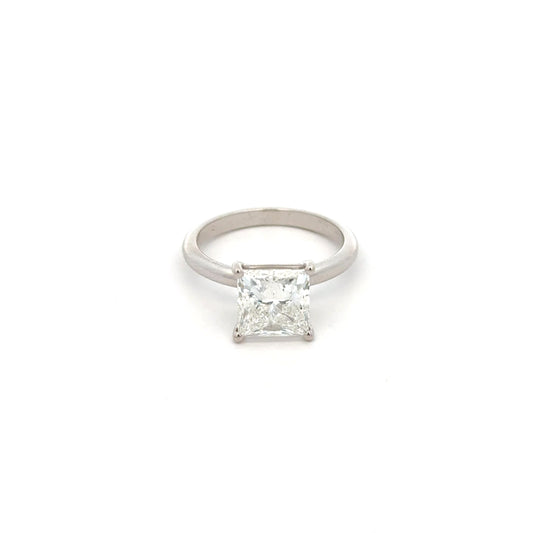 Princess Cut Diamond Ring 3.14 Carat