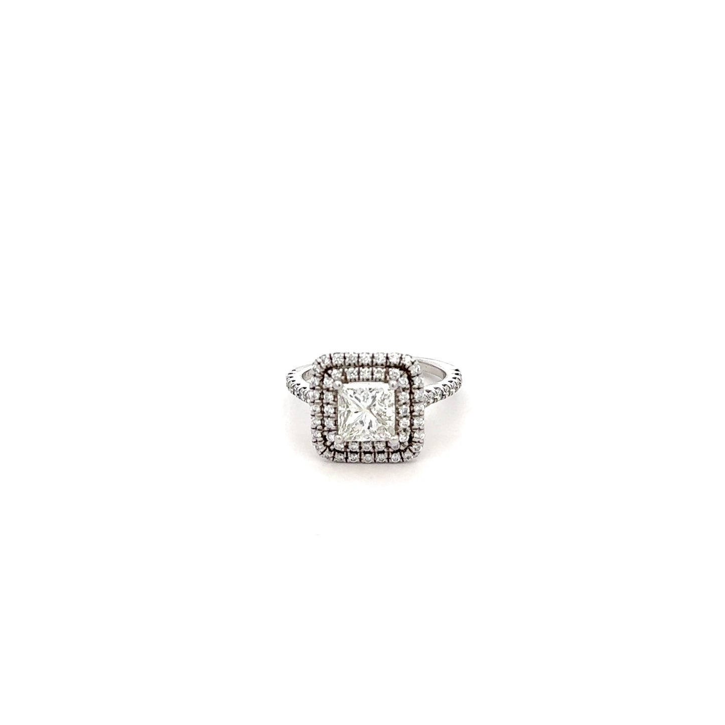 Platinum Diamond Ring 5.7g, 1.48CT