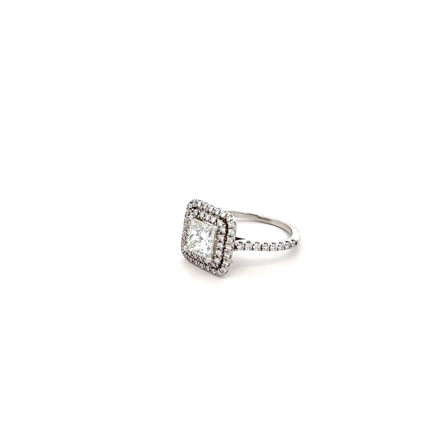 Platinum Diamond Ring 5.7g, 1.48CT