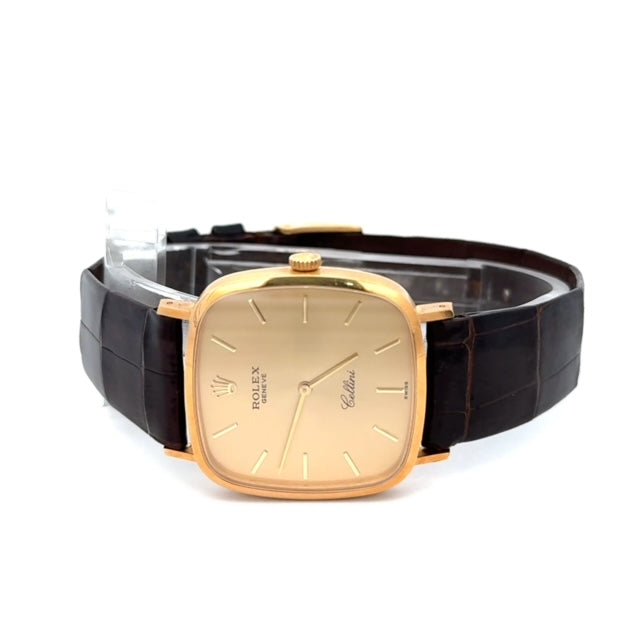 Rolex Cellini 18k Yellow Gold Champagne Dial