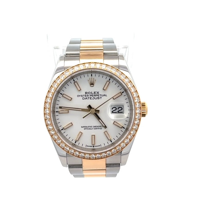 Brand New Rolex Datejust 36MM With Original Factory Diamond Bezel