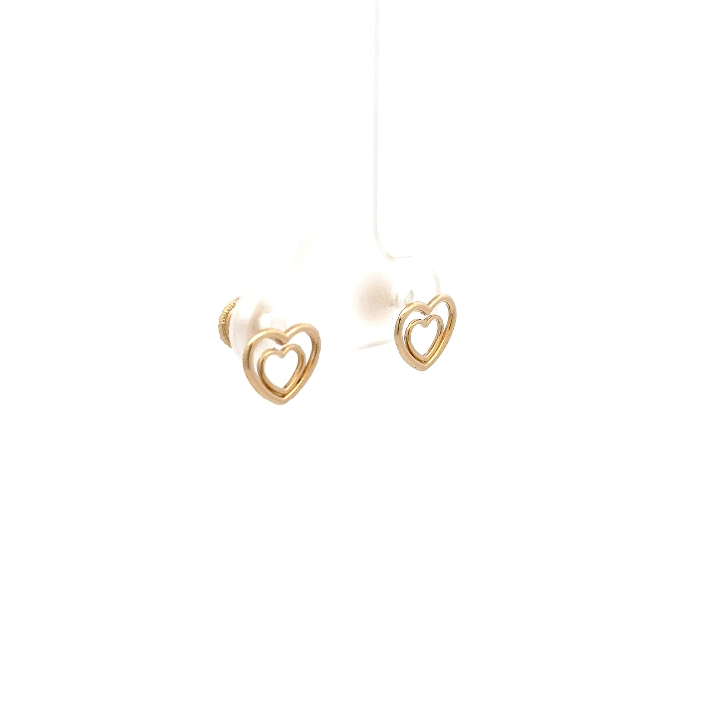 Heart Earrings 0.4g,14k