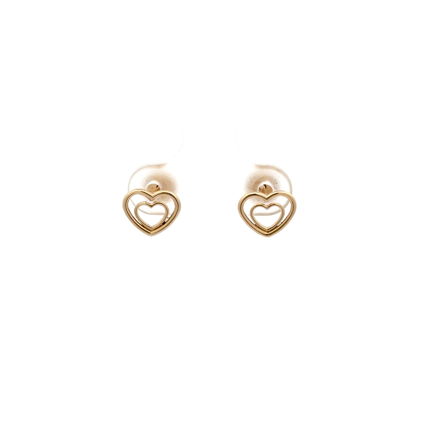 Heart Earrings 0.4g,14k