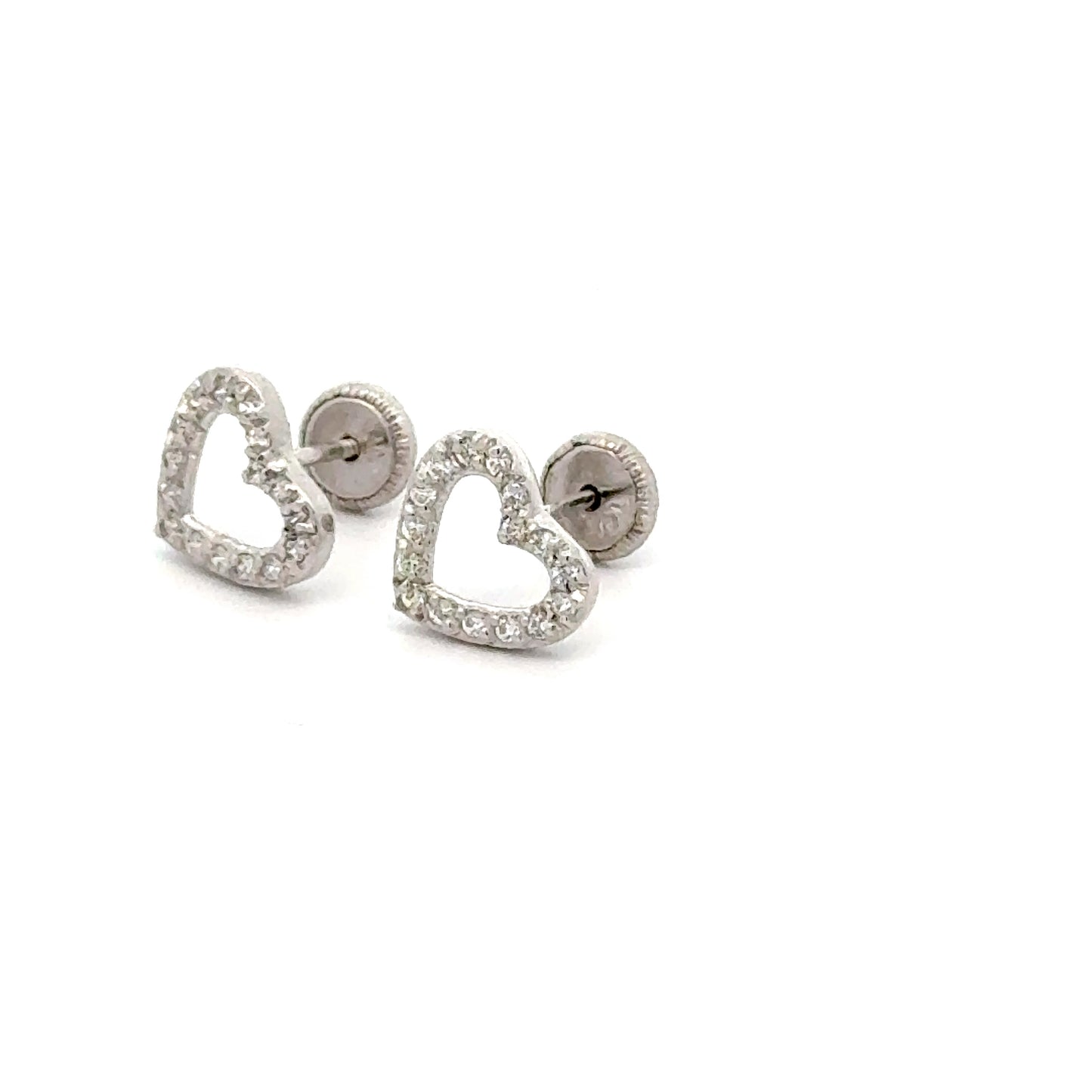 Heart Earrings 0.9g 14k