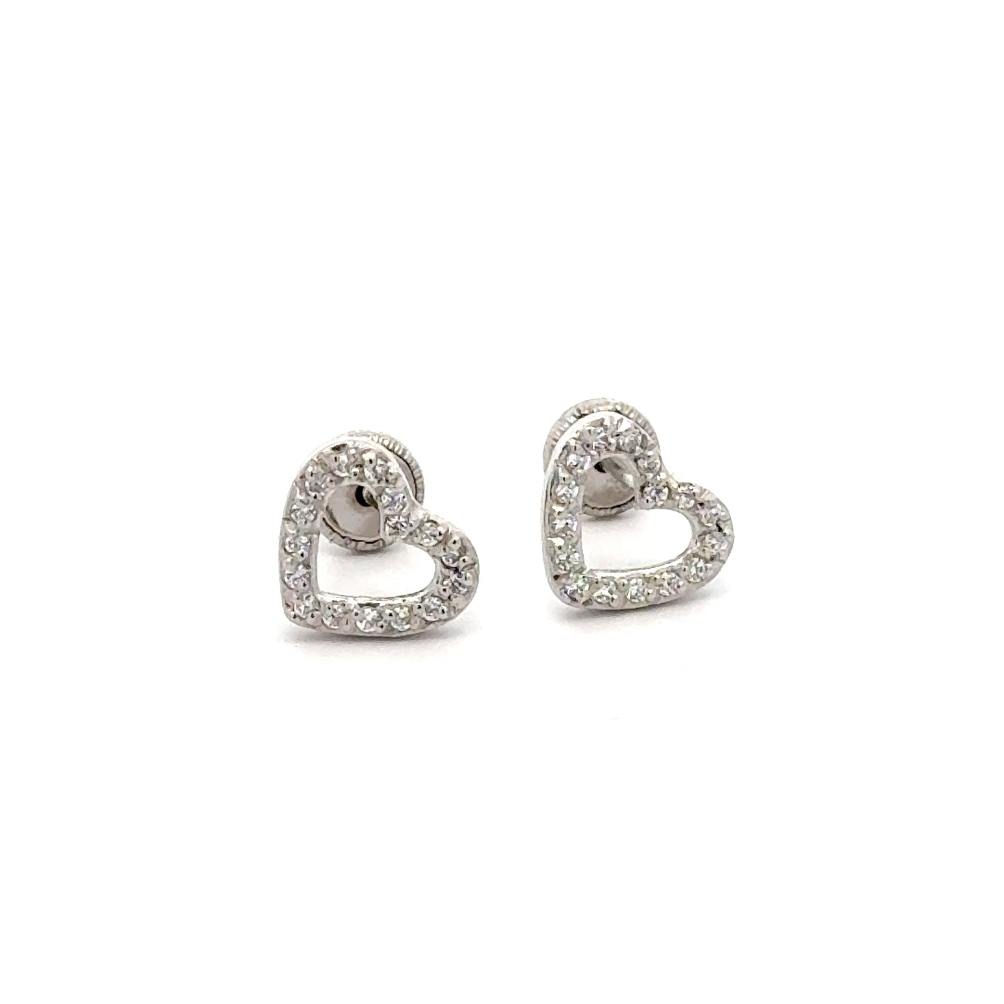 Heart Earrings 0.9g 14k