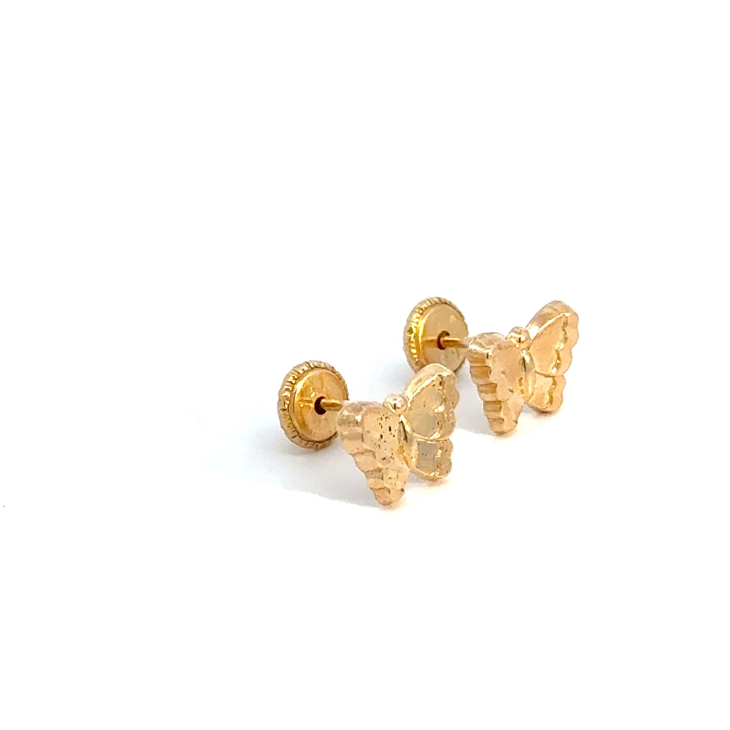 Butterfly Earrings 0.5g, 14k