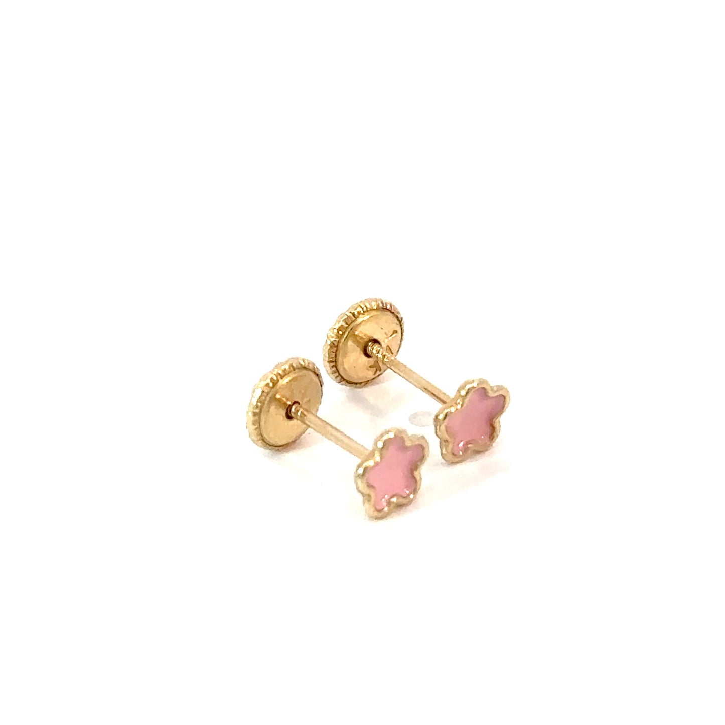 Flower Earrings 0.3g, 14k