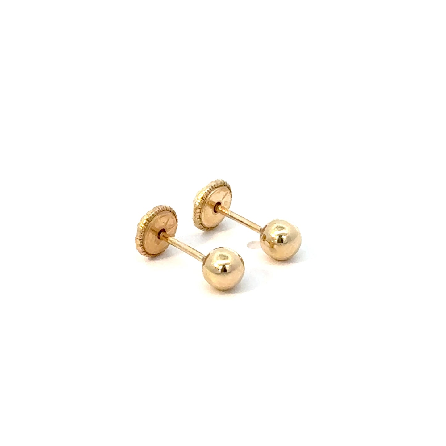 Solid Gold Ball Studs 0.3g 14k