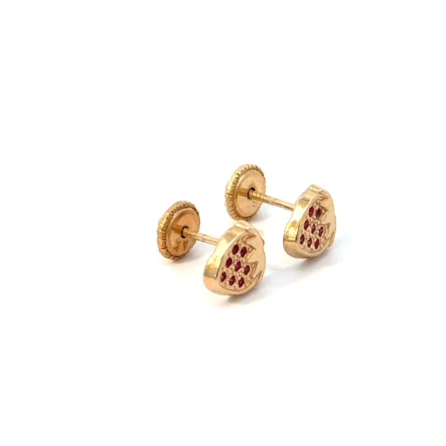 Strawberry Stud Earrings 0.4g 14k