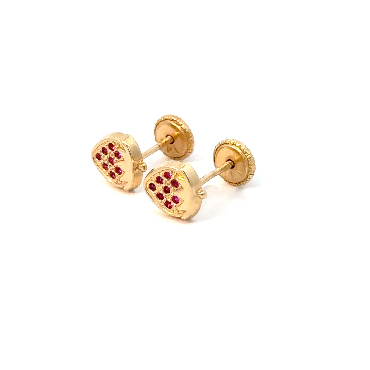 Strawberry Stud Earrings 0.4g 14k