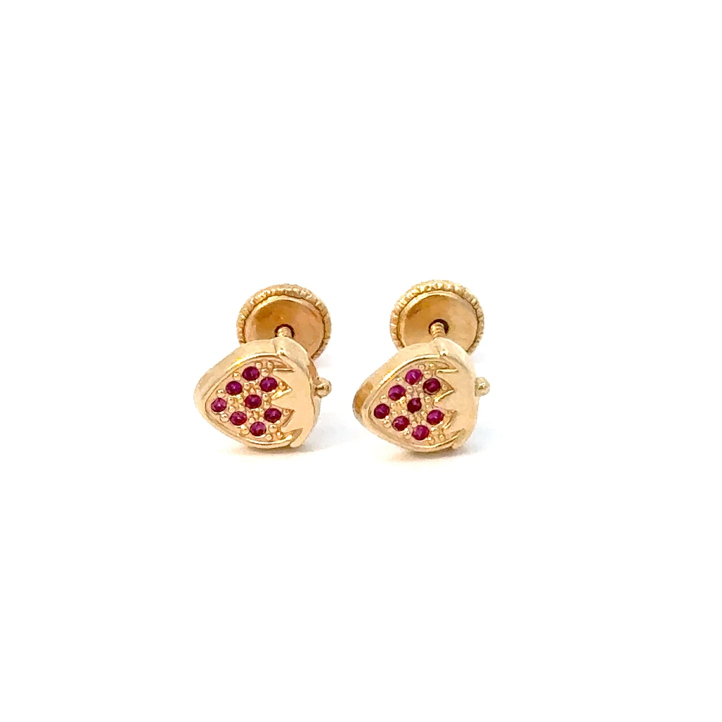 Strawberry Stud Earrings 0.4g 14k