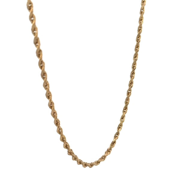 Yellow Gold Rope Chain 7.9g 14k 18.5"