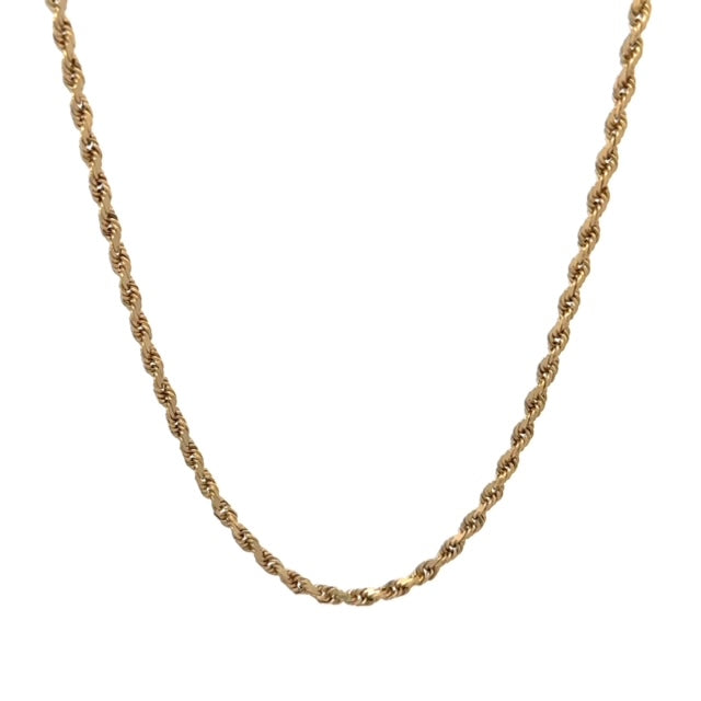 Yellow Gold Rope Chain 7.9g 14k 18.5"