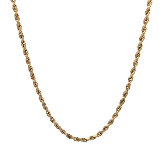 Yellow Gold Rope Chain 7.9g 14k 18.5"