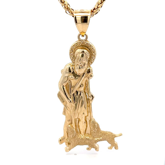 Saint Lazarus Charm 11.9g, 14k